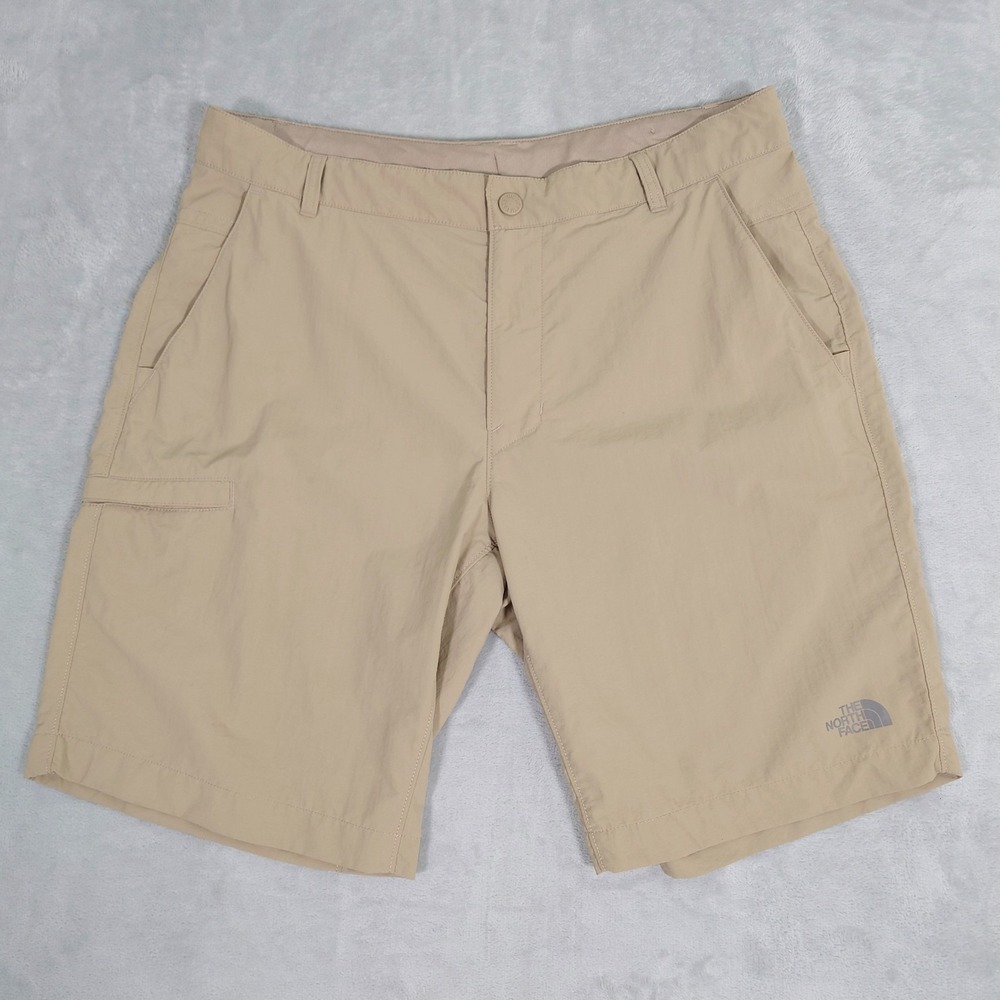 The North Face Horizon 2.0 Shorts Mens 36 Beige Hiking Nylon Ripstop NF0A2UNA
